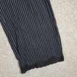 Soma Cool Collection Night Pajama Set S/M Black Stripes Lace Trim Crop Button Up Photo 11