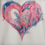 Heart Print Shirt, XL ❤️ Pink Photo 4