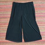 Zella BLACK RIBBED CROP SHEER WIDE LEG SOFT PANTS Photo 0