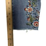 Driftwood  Jeans Women 30 Classic Fit Jackie Floral Embroidered Denim Boho Fringe Photo 10