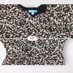 Draper James RSVP Black Floral Puff Sleeve Tiered Ruffle Midi Dress Size M Photo 3