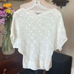 Forever 21 Off White Crochet Lace Sweater Photo 2