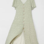 Dress Forum Dress Forum Urban Outfitters Button-Front Midi Dress ditzy floral women's small Photo 0