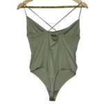 Abercrombie & Fitch NEW Soft AF Drapey Green Sleeveless Tank Bodysuit Size Small Photo 2