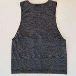 Saucony Seamless Stretch Muscle Tank Top Grey Charcoal Spacedye Breathable Large Photo 2