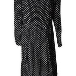 NWT, Boden Glorious British Style Polka Dot Dress Button Skirt Black Size 10 Photo 0