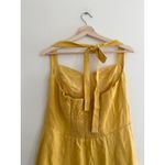 Reformation  Tala Linen Sunflower Yellow Midi Dress Size 12 NEW Photo 7