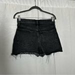 Madewell Womans Black High Rise Waist Denim Shorts Raw Hem Size 26 Photo 1