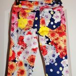 True Freedom Polka Dot Floral Colorful Jeans 1 Size 27 Photo 1