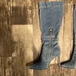 Blue Denim Knee Photo 3