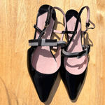 Kate Spade Maritza Patent Leather Slingback Pointed Toe Flats in Black Size 6B Photo 2