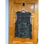 Denim & Supply Ralph Lauren Ralph Lauren Denim & Supply Camo Beaded Tank Top L — Boho Festival Southwest Photo 3