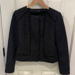 Tahari  Black Textured Shoulder Pads  Blazer size 10 Photo 0