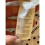 J.Crew  White Cotton Round Neck Long Sleeve Eyelet Hem Sweatshirt‎ Size S Photo 8