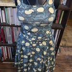 Effie’s Heart pear S square neck full skirt pinup girl knit sundress Green Photo 0