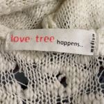 Love Tree Happens Striped Crochet Hooded Sweater Black Cream Size medium Photo 8