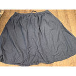 Woman Within  NEW Drawstring Denim Skirt Dark Wash Plus Size 30W Petite Photo 3