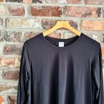 Athleta  Black Modal Long Sleeve Shirt Top Photo 2