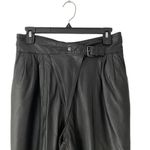 wilson's leather Vintage Wilson’s Black Leather Yoke Front High Waist  Seamed Pants size 8 lined Photo 1