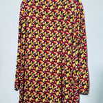 Jonathan Cohen Multi Daisy Lettuce Edge Long Dress Ditsy Floral XS SM Bloomcore Red Photo 9