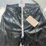 Revice Denim NWT Revice Venus flares supernova faux leather pants black size 26 Photo 13