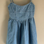ASOS  Denim Bustier Mini Dress 6 Photo 0