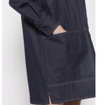 Max Mara Billy Long Sleeve Mini Shirt Dress Navy Blue Women's Size 40 / US 6 Photo 5