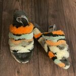 UGG  slide Fluff Yeah Slide Cali Collage Olive Green Shoe New Size 10 Photo 3