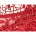 Ultra Pink Crochet Women Lace Long Sleeve Crop Top Boho Festival Delicate Pink L Photo 7