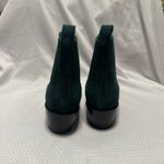 Chic Forest Green suede Ankle Booties Size 8 Photo 5