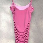 Lovers + Friends Revolve  Juliana Pink Ruched Mini Dress Bodycon Stretch Sz M NWT Photo 4
