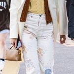 Reformation Cynthia Doodle High Rise Straight Long Jeans Rigid Organic Denim 24 Photo 1