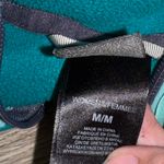 The North Face  blue green Fleece zip up Jacket sweatshirt Photo 2