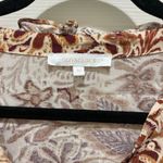 Olivaceous  Brown & Cream Floral Ruffle V-neck Mini Dress medium Photo 4