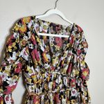 Forever 21 Floral Dress Puff Romantic Bustier Dark Coquette Milkmaid Cottage Photo 2