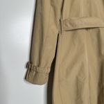 Norma Kamali Double Breasted Trench Coat Jacket Women's Tan Size Medium Photo 5
