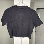 J.Crew NWT Short-sleeve Sweater Lady Jacket Black Photo 2