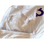 True Religion Vintage Tee Size S Maroon Horse shoe design & knotted back closure Photo 3