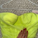 Oh Polly  Neon Lime Green Midi Dress Photo 1