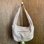 Vintage Y2K Pinky Miami Faux Snakeskin Textured Fabric Shoulder Bag Beige 90s Photo 4