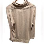 Retrology Women's L Oatmeal Cowl Neck Tunic Sweater Drawstring Size L Photo 2