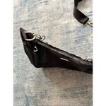 Boohoo NWT!  Black Nylon Shoulder Bag w Detachable Crossbody Strap and Pouch Photo 2