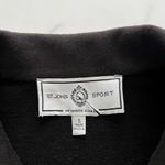 St John Sport By Marie Gray Black Pastel Piping Full Zip Jacket Sz Small Artsy Photo 2