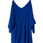 Naked Zebra  L 3/4 cold shoulder sleeves elastic waist romper adjustable straps Photo 11