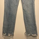 We The Free - Destroyed Distressed Straight-Leg LightWash Raw Hem Jeans- Size 25 Photo 6