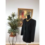 Kasper And Company ASL Women Jacket Size 6 Black 100% Wool V Photo 7