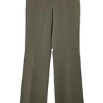 Ann Taylor Black Flat Front Straight Leg Slacks Women's 4 Side Zip High Waist Photo 0