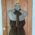 Leona by Lauren Leonard Chocolate Brown Halter Ruffle Maxi Dress Photo 7
