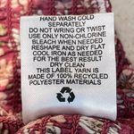 Pink Rose Floral Smocked Off Shoulder Long Sleeve Blouse Pink White Size Medium Photo 6