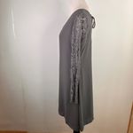 Stetson  Gray Dress with Lace Sleeves Women's Size Small Photo 4